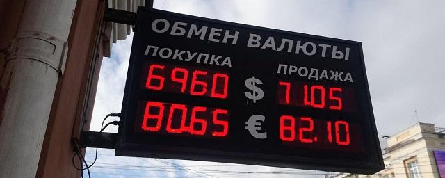 В России курс доллара упал ниже 70 рублей