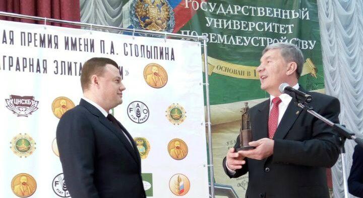 Тамбовский губернатор Никитин стал лауреатом премии имени Столыпина
