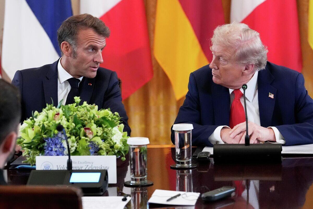 Макрон поспорил с Трампом из-за России