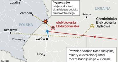 Польская газета Wyborcza опубликовала карту попадания украинской ракеты в село Пшеводув