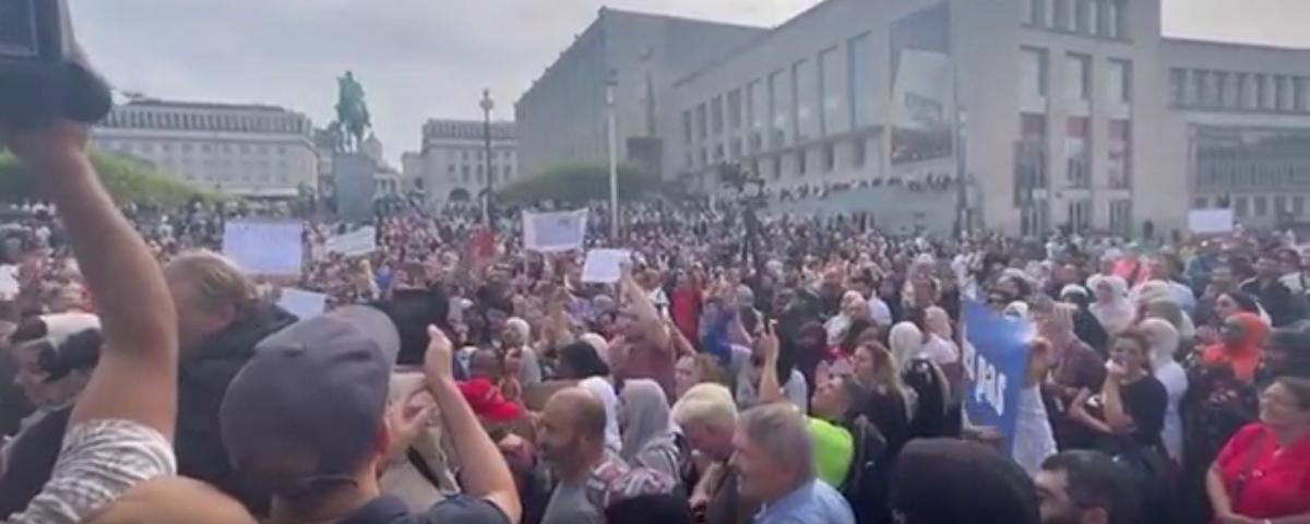 1,5 тысячи протестующих в Брюсселе потребовали отменить новый урок о сексе