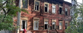 В центре Тамбова огонь почти уничтожил два жилых дома