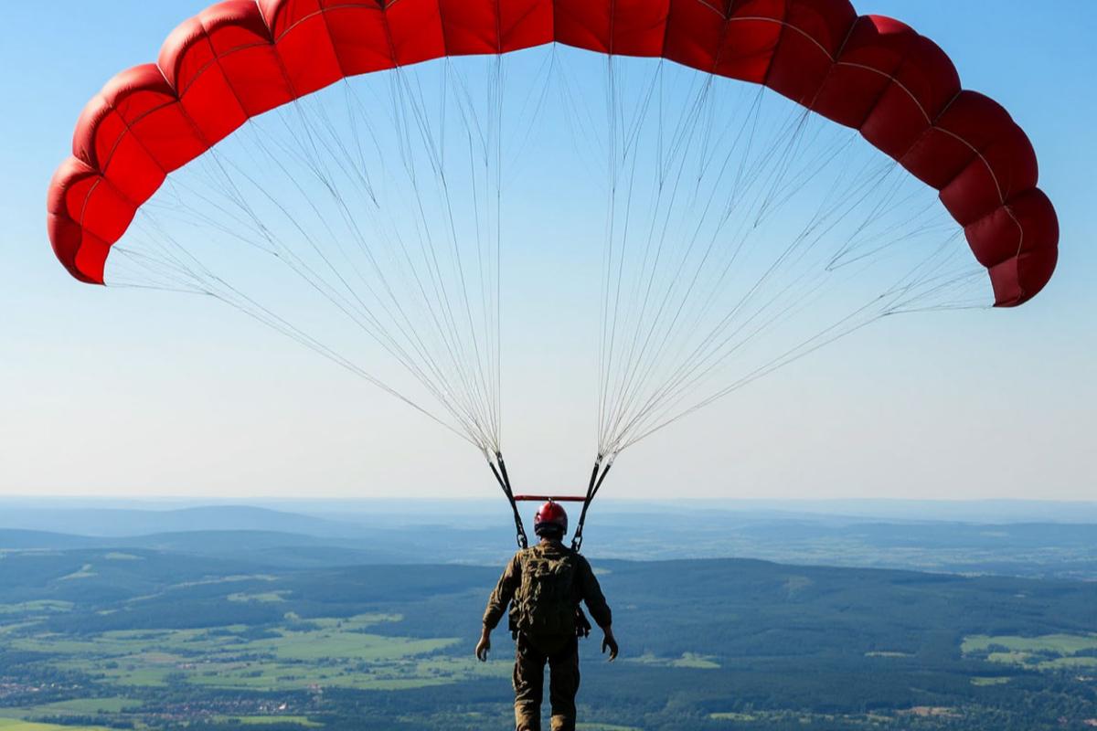 В Подмосковье разбился парашютист