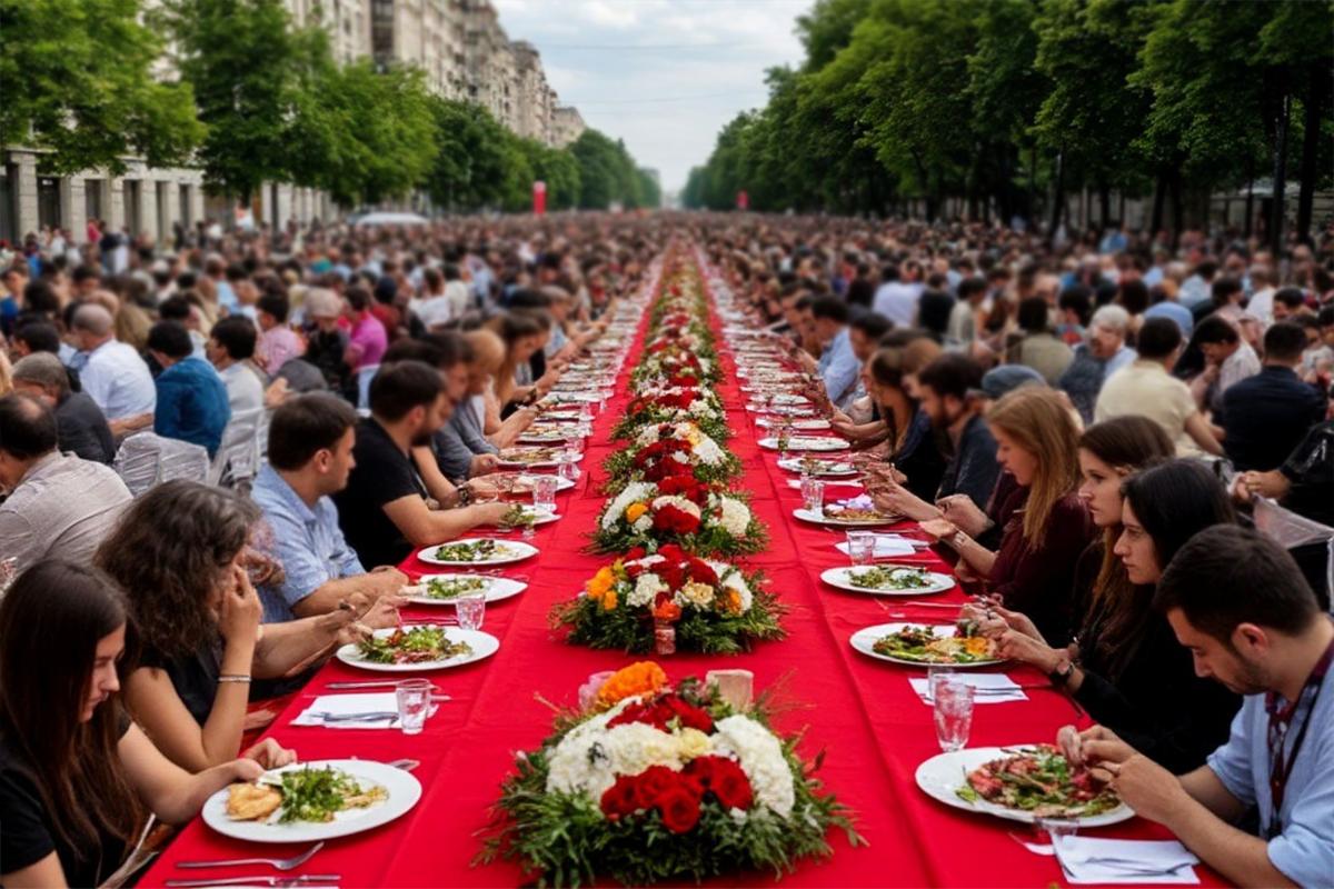 20 тысяч человек, 5 километров и один стол: Бухарест побил рекорд, чтобы спасти детскую психиатрию