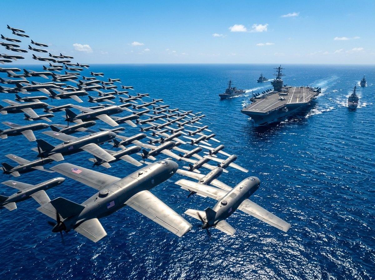 Дроны вместо авианосцев. США вложат в беспилотники сумму, которую не тратили ни на что