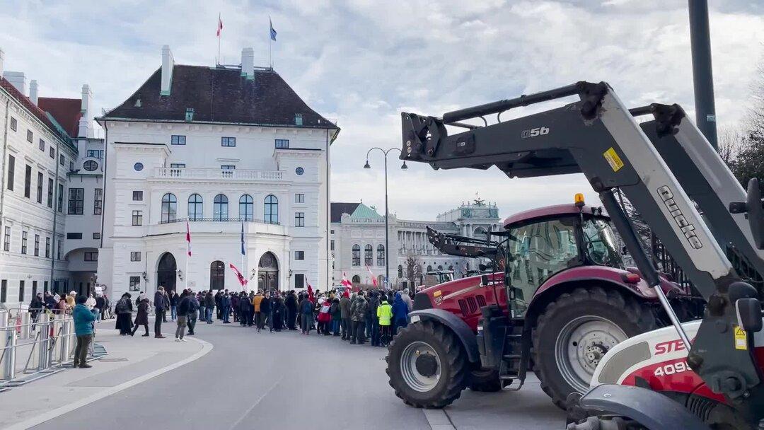 В Вене фермеры организовали протестную акцию против тотального контроля в аграрной сфере со стороны ЕС