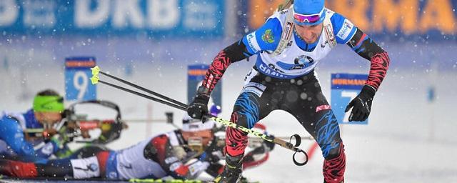 Сборная России по биатлону завоевала «золото» в смешанной эстафете