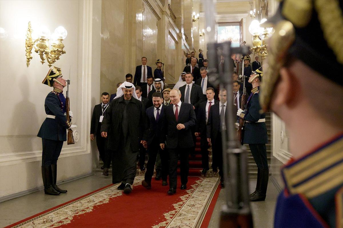 Шейх Аль Нахайян приехал в Москву в подаренной Путиным куртке