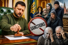 Ест на завтрак детей и стариков. Зеленский ввел кровавые санкции против самых слабых россиян