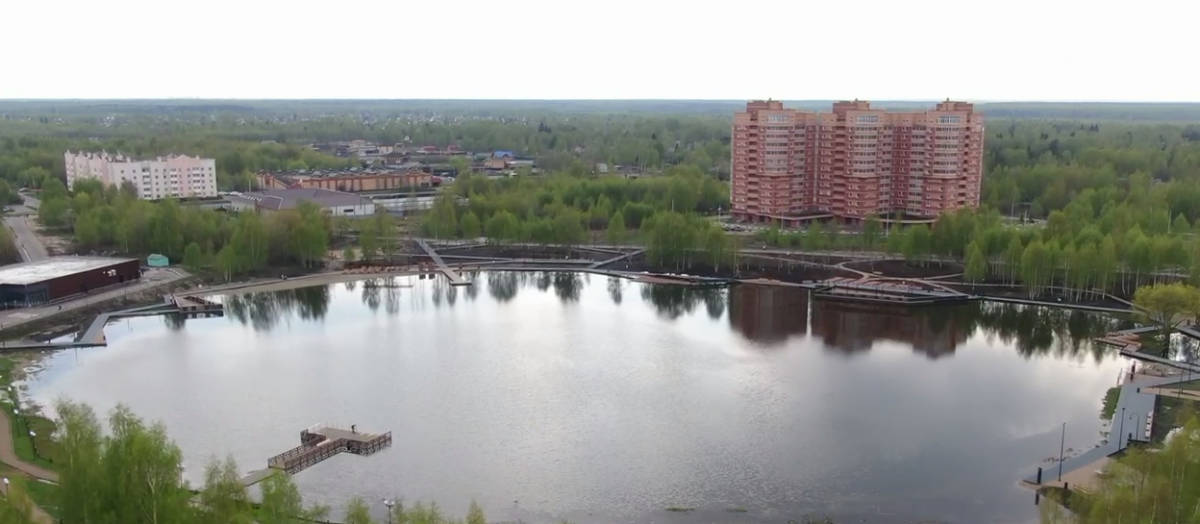 В Электрогорске завершилось благоустройство берега Стахановского озера