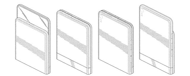 Sharp зарегистрировала патент на смартфон, сгибающийся в двух местах