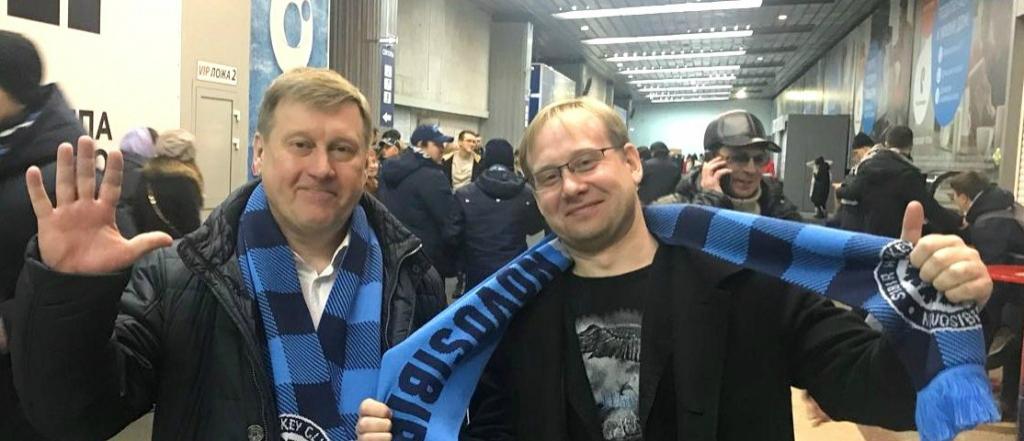 Мэр Новосибирска Локоть разыгрывает два билета на матч ХК «Сибирь»