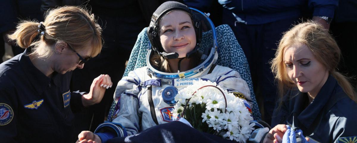 Юлия Пересильд поделилась эмоциями после возвращения с МКС - Видео