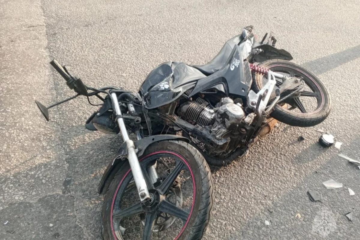 В Калужской области произошло ДТП с участием мотоциклиста