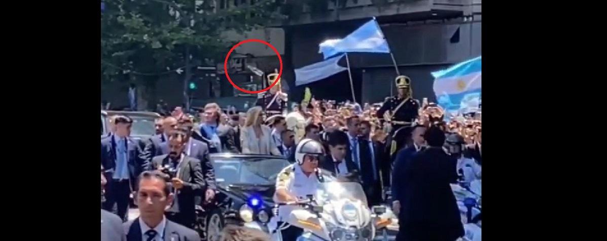 Мужчина швырнул бутылку в голову президента Аргентины Милея во время его инаугурации, пострадал охранник