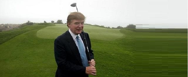 Небольшой самолет перехвачен над гольф-клубом Трампа