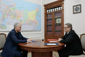 Губернатор Георгий Филимонов обсудил в Москве законодательные инициативы Вологодской области со спикером Госдумы РФ Вячеславом Володиным