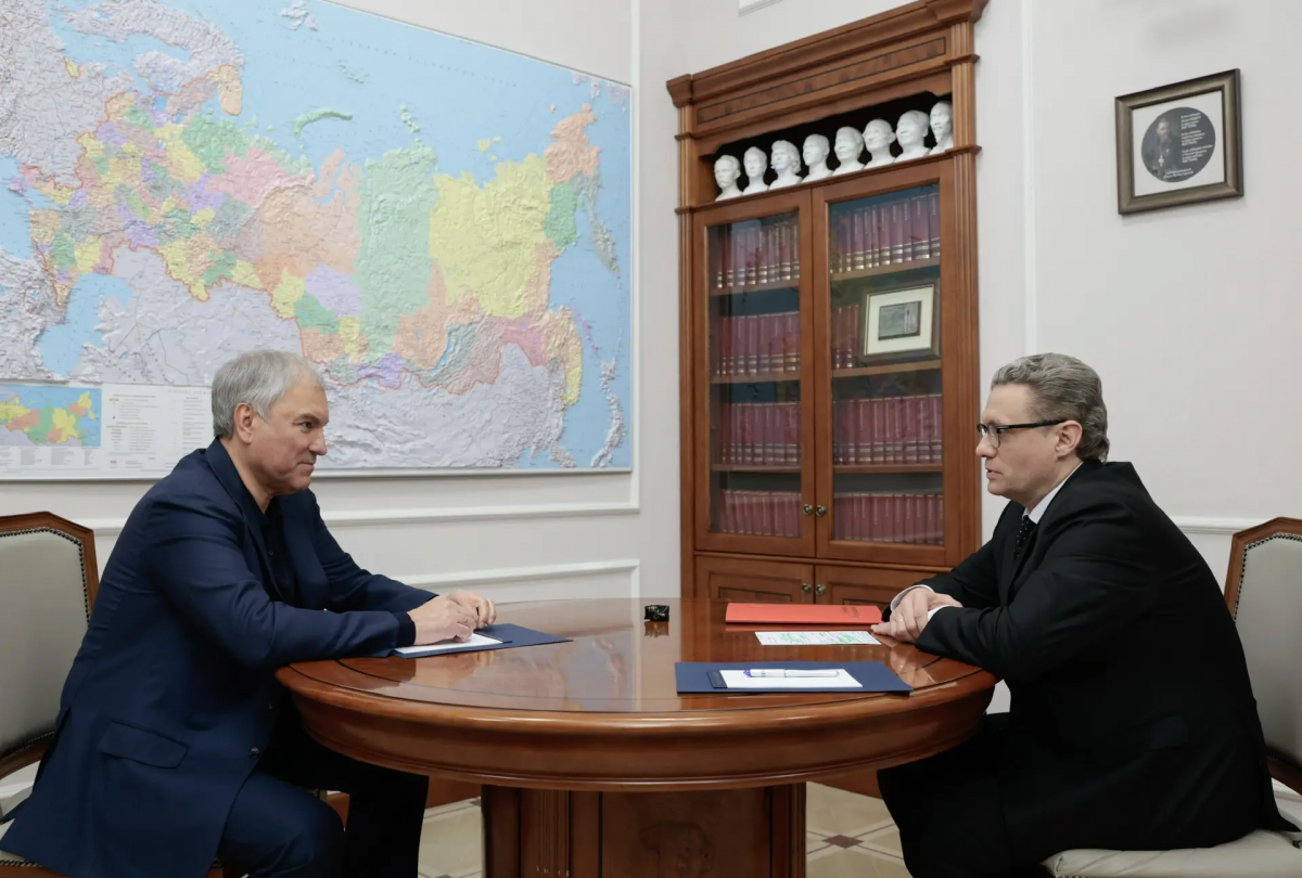 Губернатор Георгий Филимонов обсудил в Москве законодательные инициативы Вологодской области со спикером Госдумы РФ Вячеславом Володиным