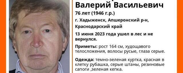 На Кубани с 13 июня ищут 76-летнего пенсионера, пропавшего в лесу