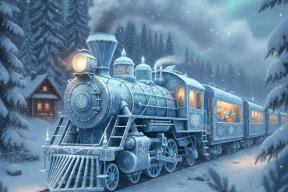 Волшебный поезд Деда Мороза остановился на Киевском вокзале Москвы 2 и 3 января