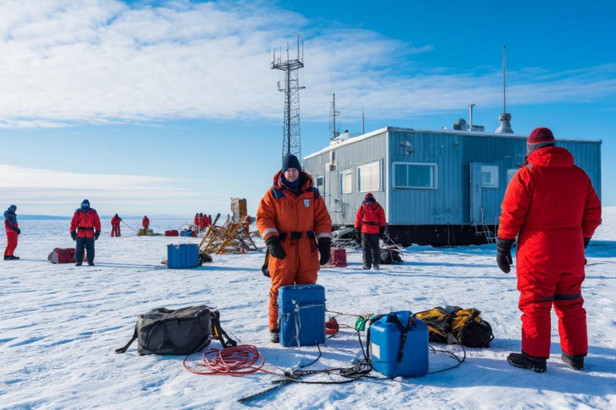 Полярники на платформе «Северный полюс-42» восполняют дефицит витаминов D и C с помощью питания