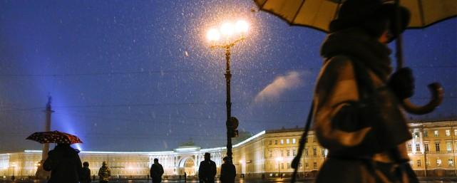 В новогодние праздники в Петербурге ожидаются мокрый снег и дожди