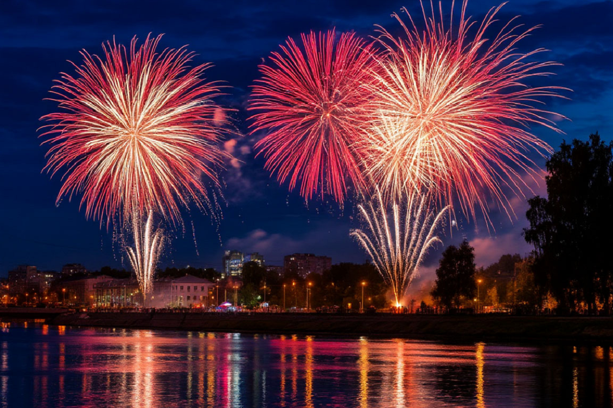 Бюджет выделит на праздничные фейерверки в Перми 4,9 млн рублей