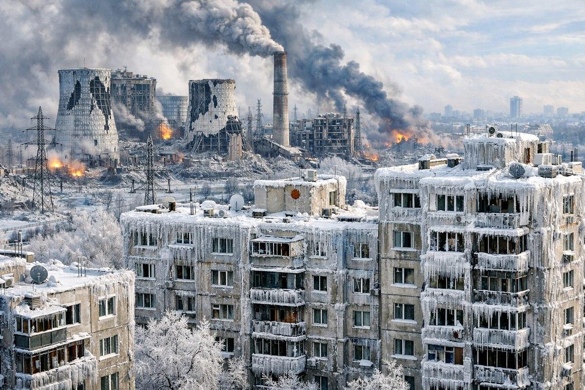 «Пещерные люди в шкурах». Украина превратилась в «страну льдов». Как выживает замерзающий Киев