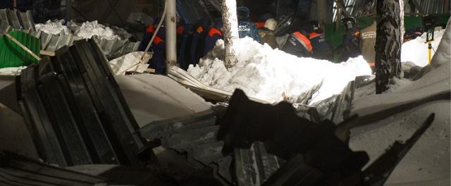 В Бердске на обрушившейся крыше конного клуба лежало 480 тонн снега