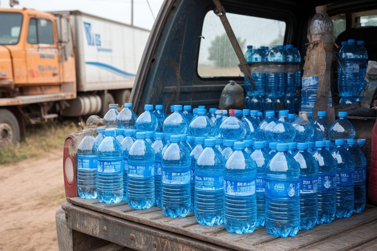 Мордовия отправила жителям ДНР 12 тонн питьевой воды