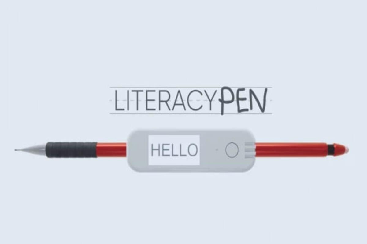 Инженеры разработали ручку Literacy Pen, предназначенную для помощи в обучении чтению и письму
