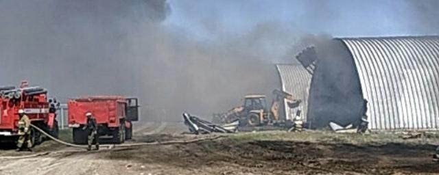 На картофельных складах в Илекском районе произошел крупный пожар