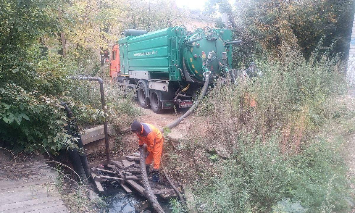В городском округе Пушкинский проводят работы по промывке сетей водоснабжения