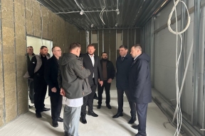 Евгений Первышов проинспектировал ход строительства приемного отделения тамбовской больницы