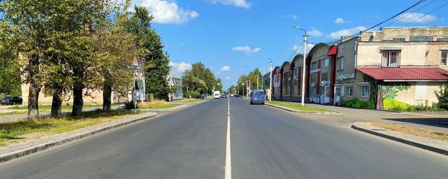 На улице Труда Псковской области завершён первый этап работ в рамках нацпроекта «Безопасные качественные дороги»