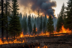 Найдена взаимосвязь между лесными пожарами и сокращением популяций комаров