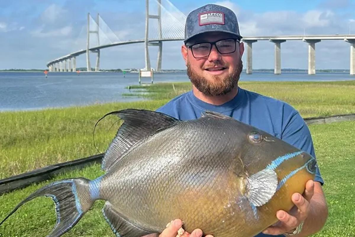 Рыбак в Джорджии поставил рекорд штата, поймав крупного королевского спинорога