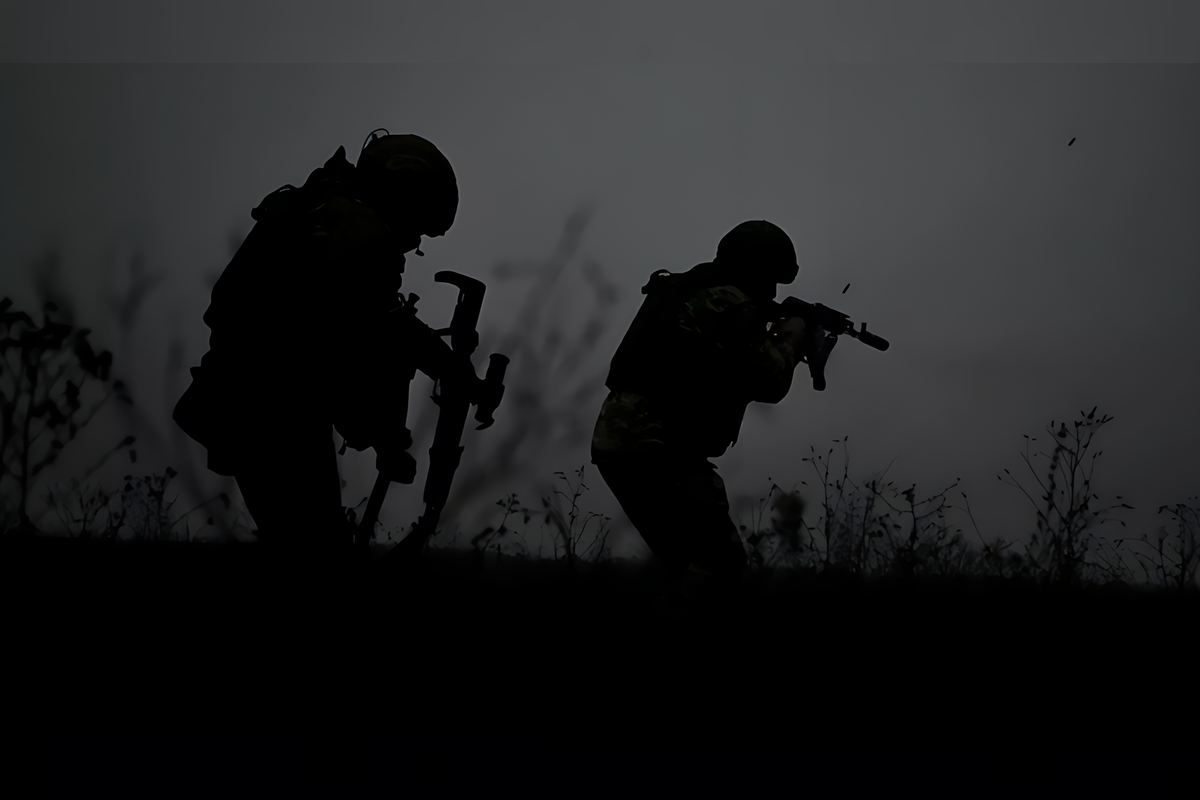 Силами 22-го мотострелкового полка штурмовые отряды продвинулись к самому центру города Гуево в Курской области