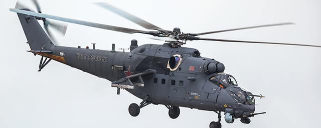 В Крыму вертолет Ми-35 совершил жесткую посадку