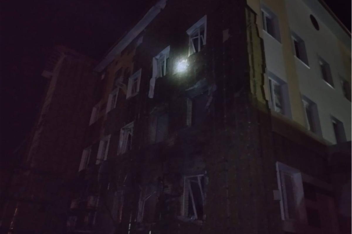 В Липецкой области украинский БПЛА упал на строящееся здание больницы