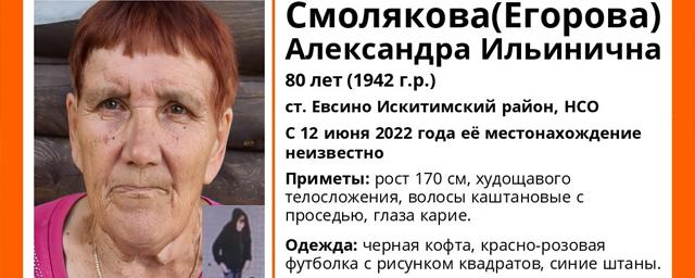 В Искитимском районе пропала 80-летняя Александра Смолякова