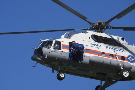 Застрявшую группу туристов в районе Сочи эвакуировали на вертолете МЧС