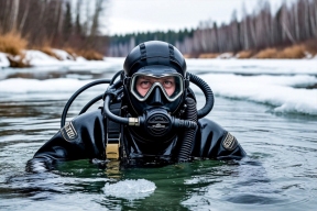 Ледяная вода как альтернатива фронту: в Запорожье водолаз утонул, добывая рыбу для начальства