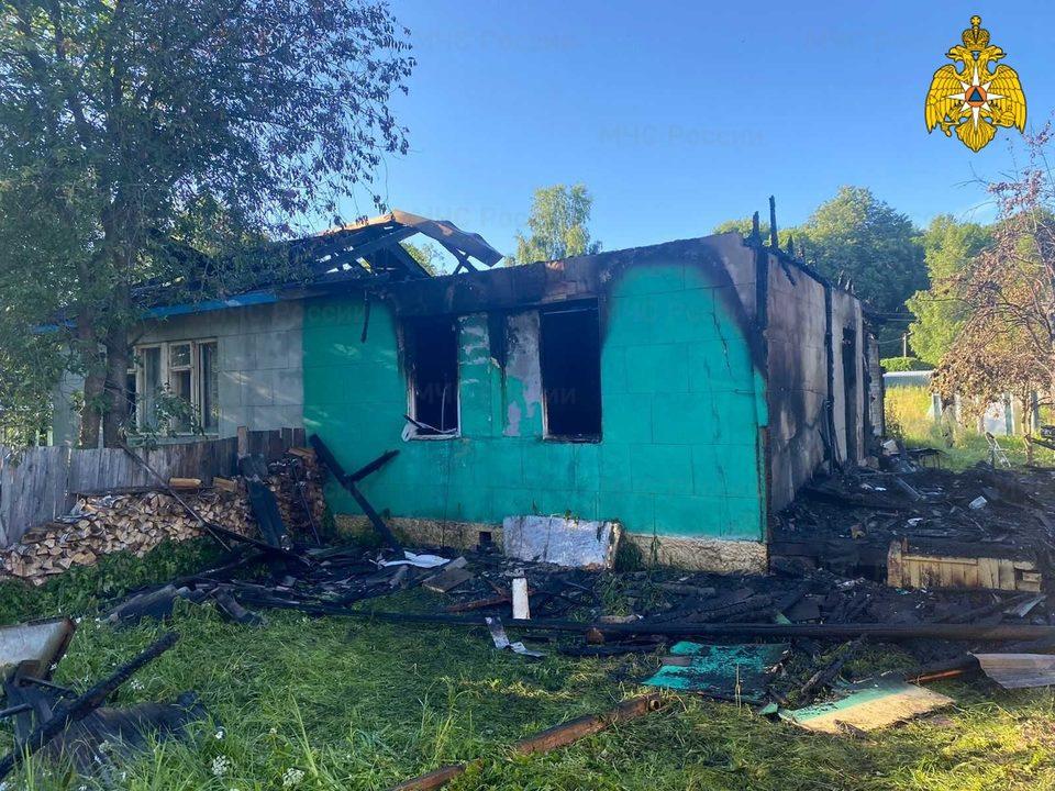 В Калужской области произошел пожар, унесший жизнь одного человека