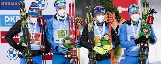 Лыжники из России выиграли серебряные медали в эстафете на чемпионате мира