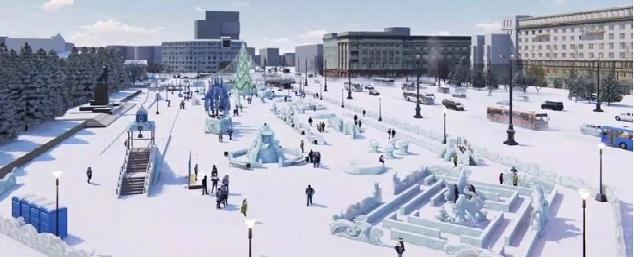 Ледовый городок в центре Челябинска появится 26 декабря