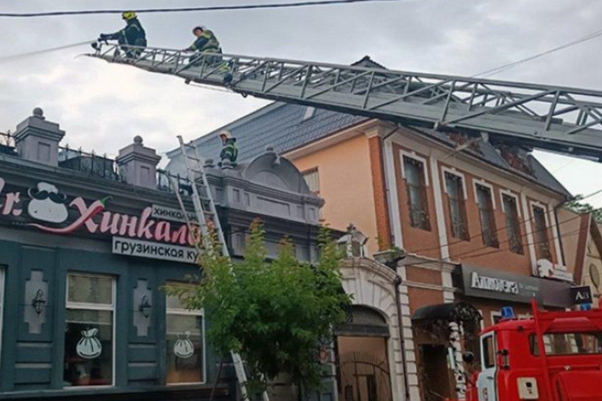 В Феодосии ночью загорелось кафе