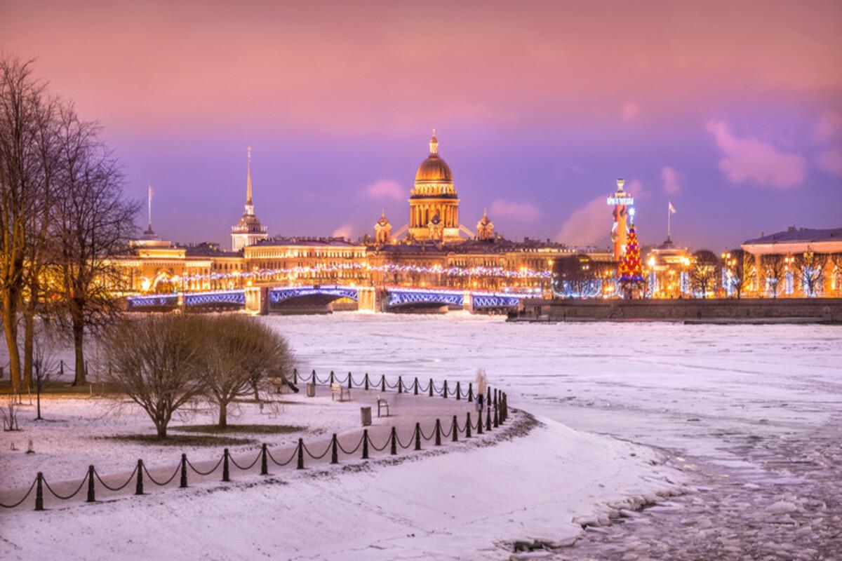 Какая температура в петербурге зимой