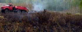 В Бурятии недалеко от детских лагерей произошел пожар