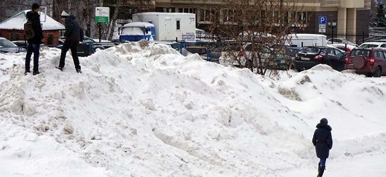 В Кемерове практически полностью заполнены снегохранилища